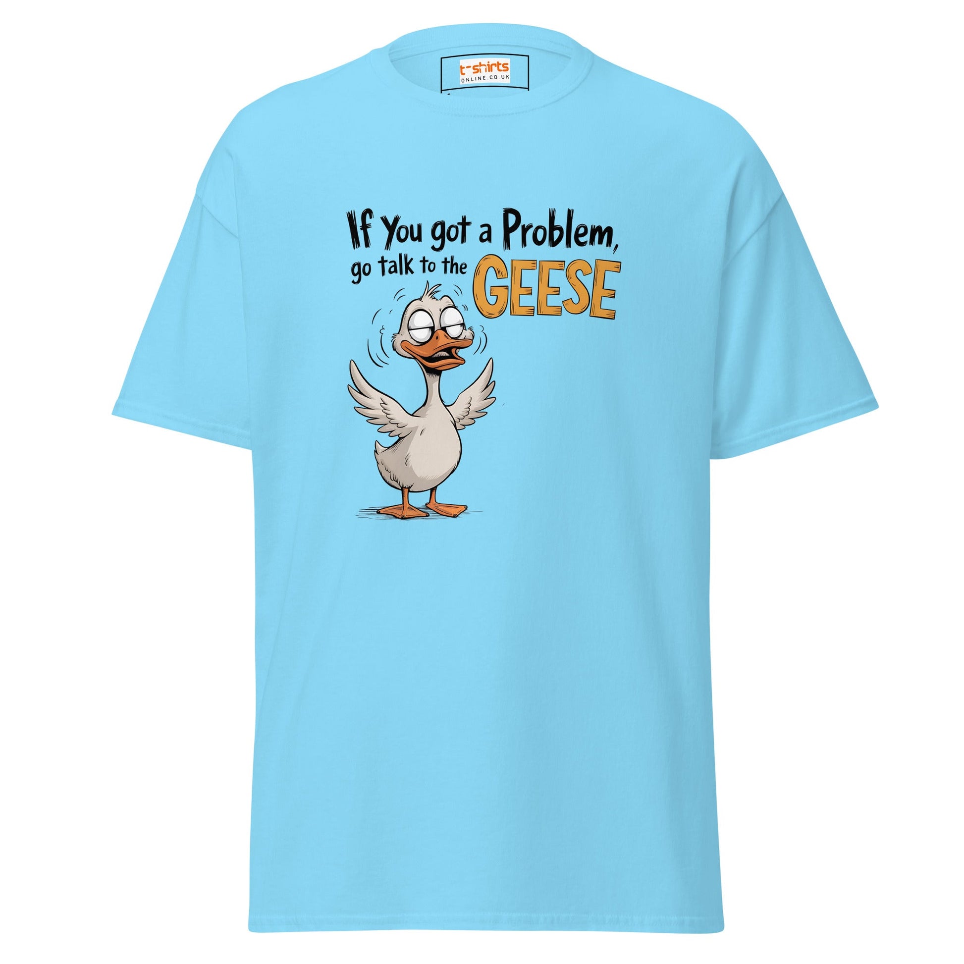 Talk to the Geese | Duck T-Shirt - Sky - T-Shirts Online