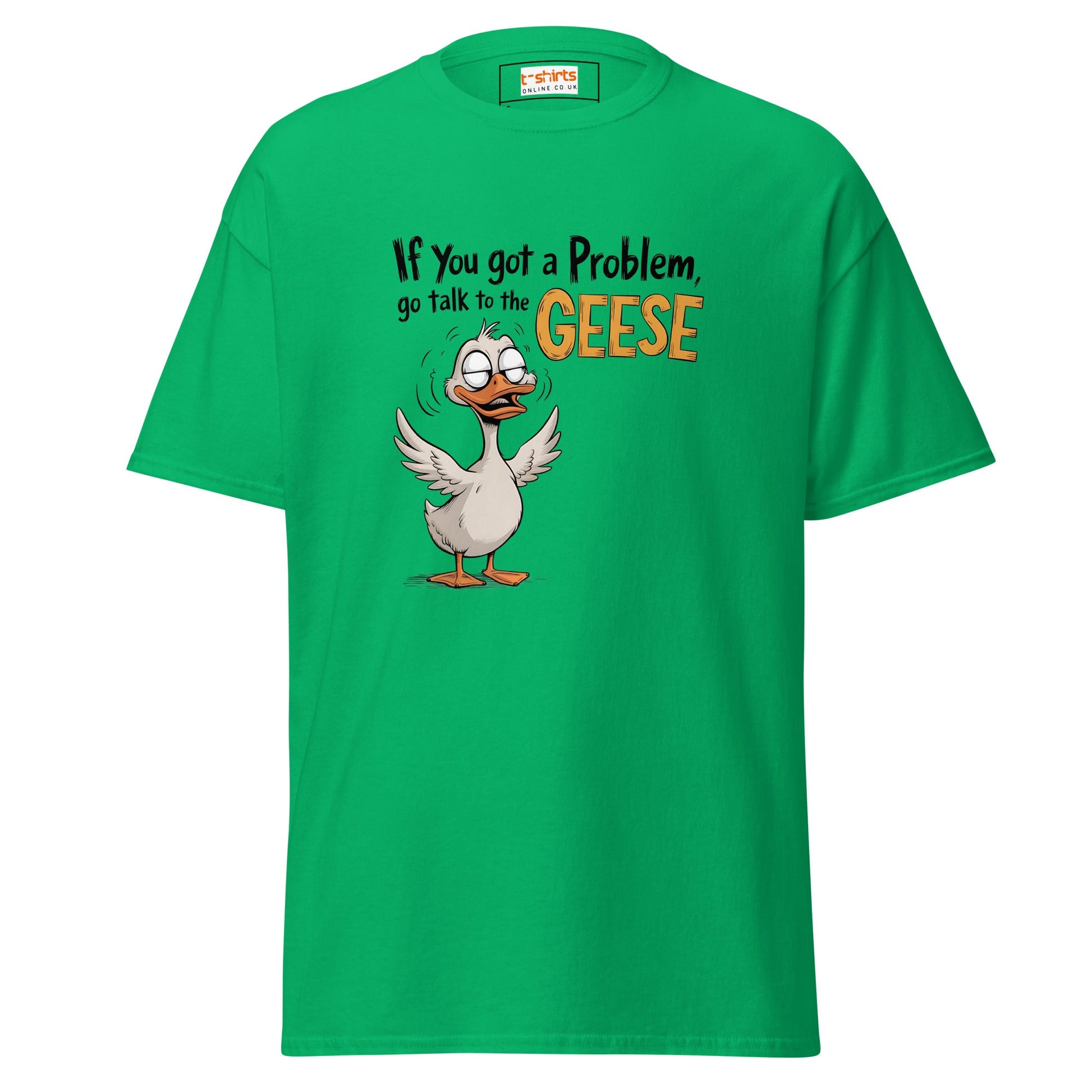 Talk to the Geese | Duck T-Shirt - Irish Green - T-Shirts Online