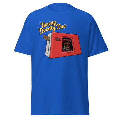 Talkie Toaster Howdy Doodly Doo Funny Sci - Fi T-Shirt - Royal - T-Shirts Online