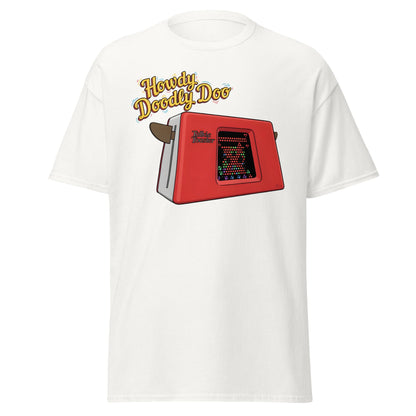 Talkie Toaster Howdy Doodly Doo Funny Sci - Fi T-Shirt - White - T-Shirts Online
