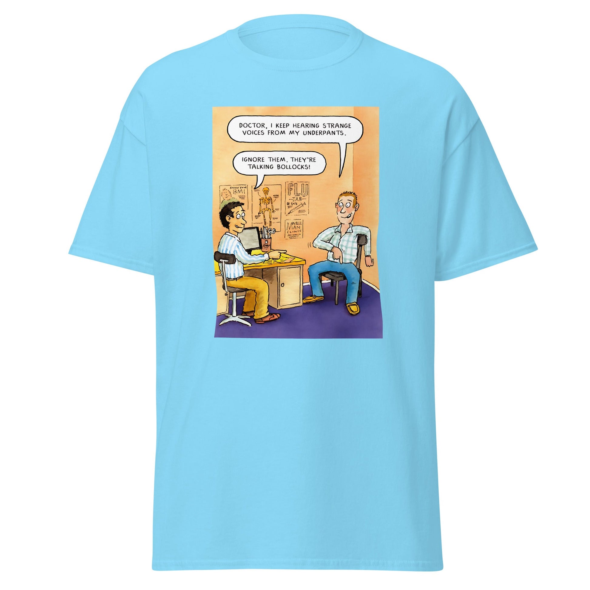 Talking B#llocks | Meme T-Shirt - Sky - T-Shirts Online