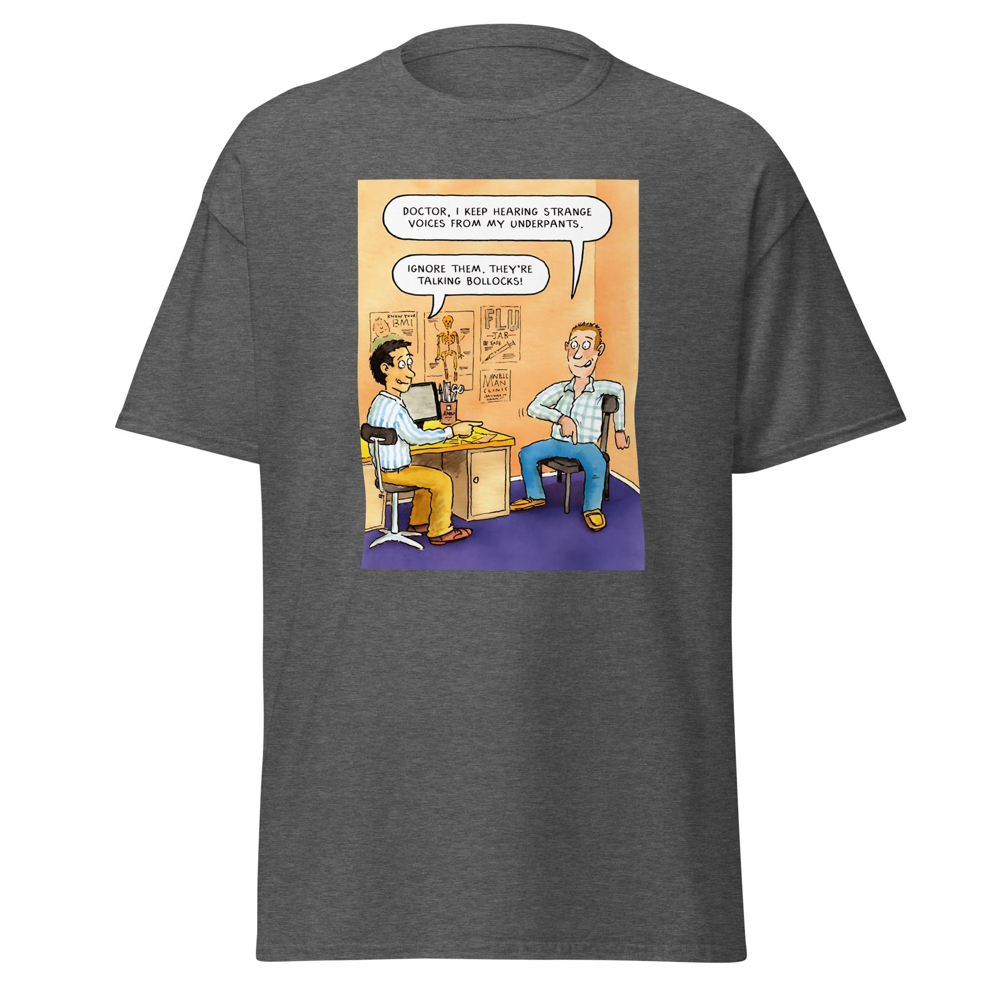 Talking B#llocks | Meme T-Shirt - Dark Heather - T-Shirts Online