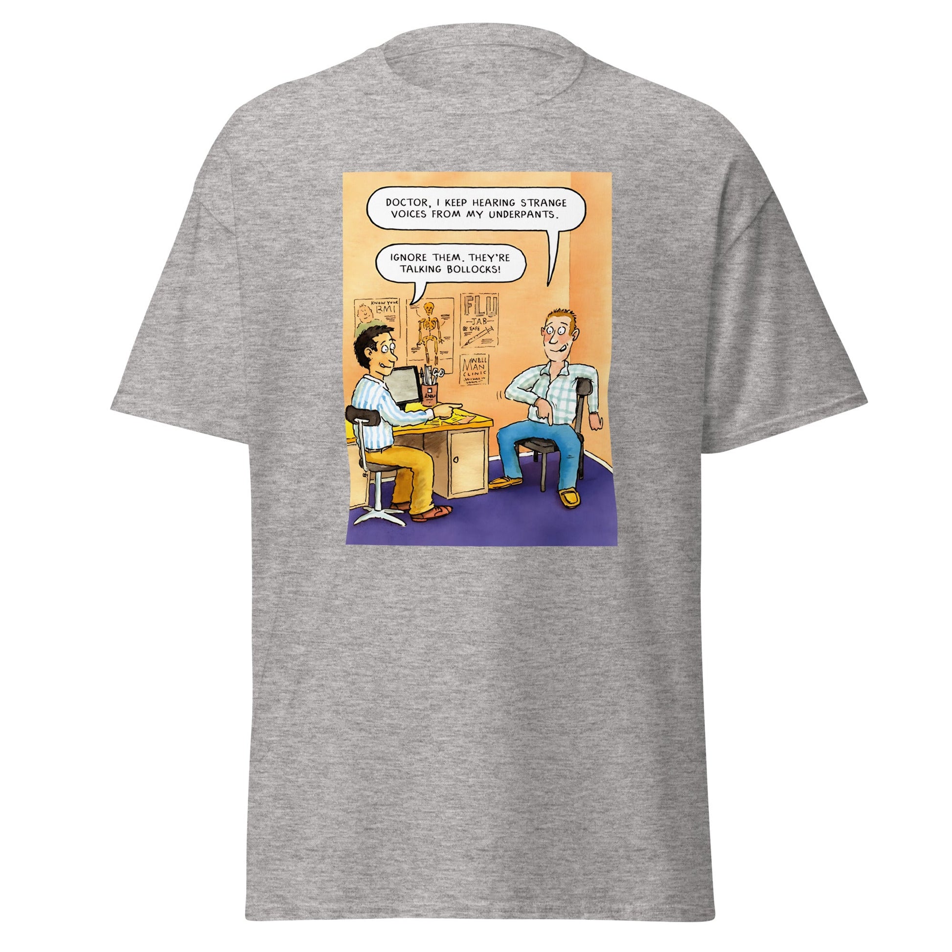 Talking B#llocks | Meme T-Shirt - Sport Grey - T-Shirts Online