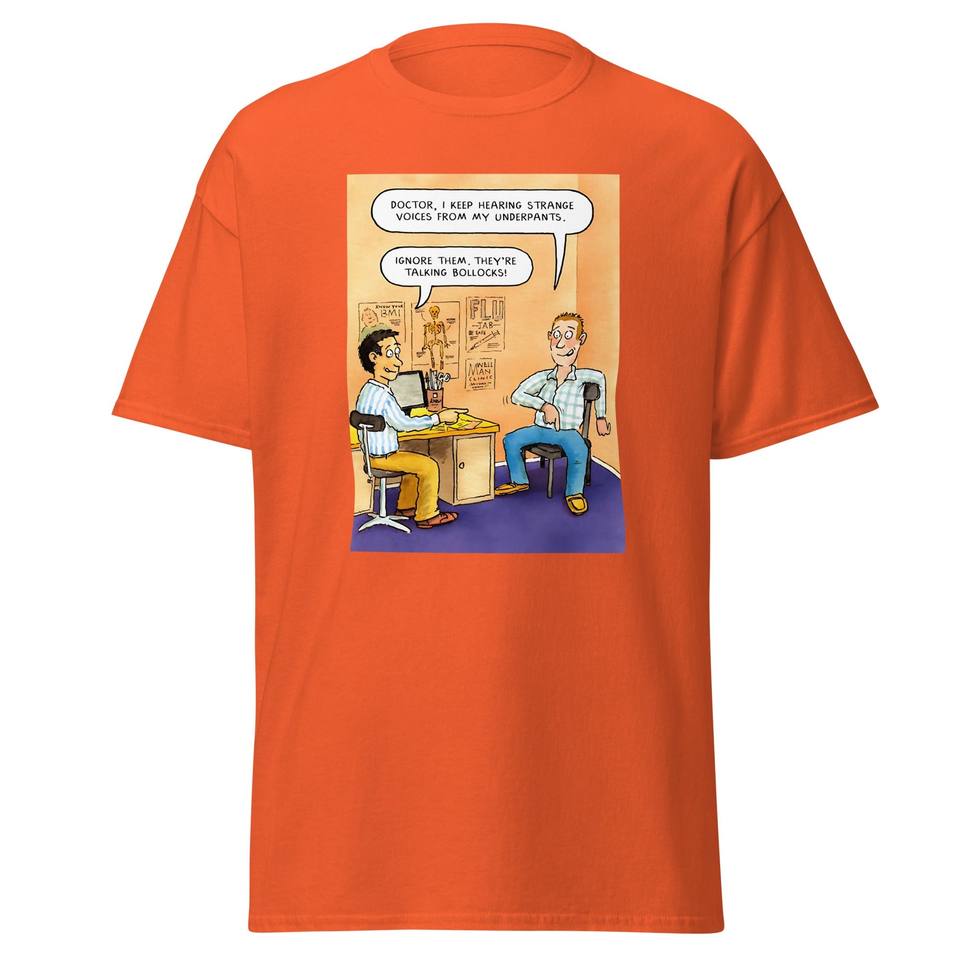 Talking B#llocks | Meme T-Shirt - Orange - T-Shirts Online