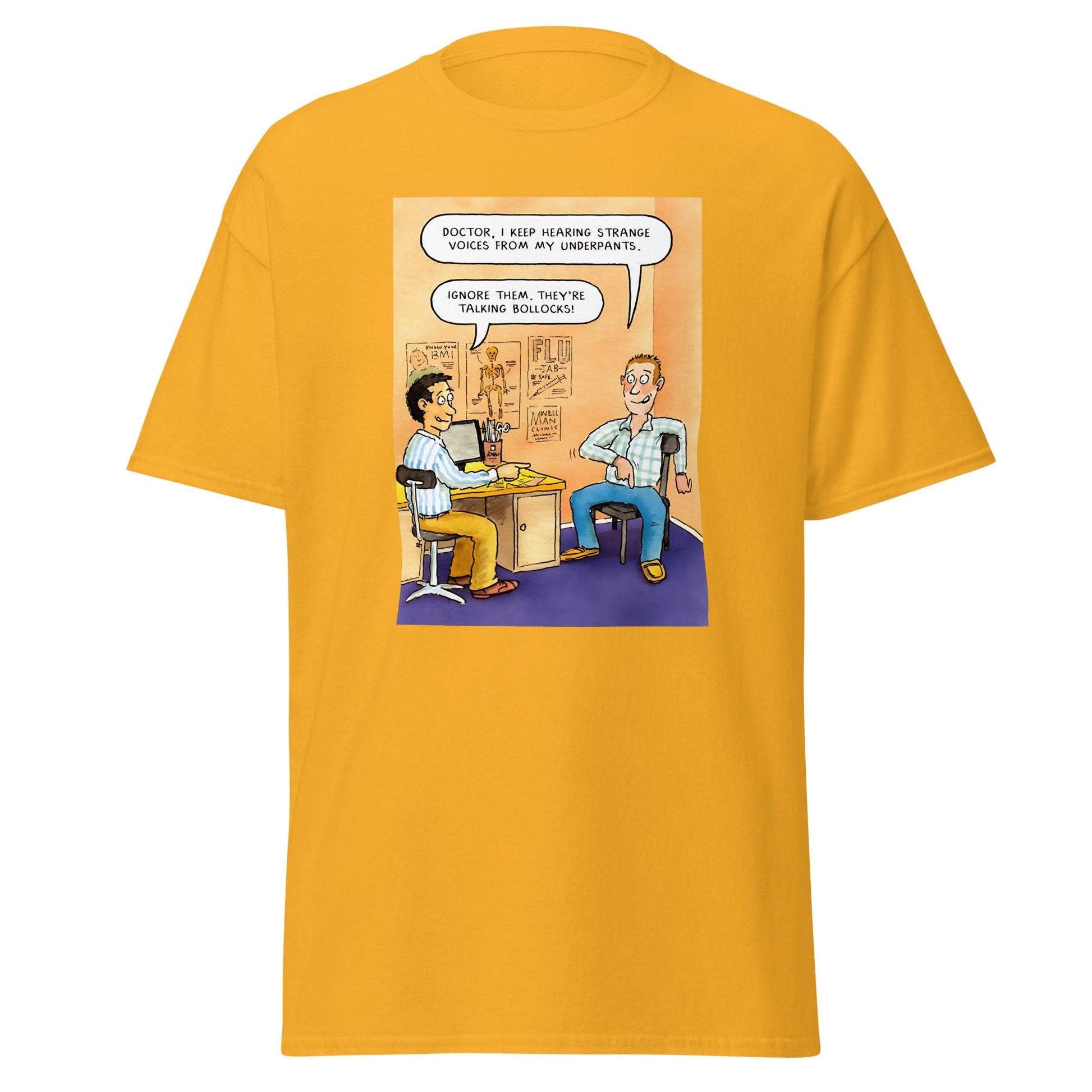 Talking B#llocks | Meme T-Shirt - Gold - T-Shirts Online