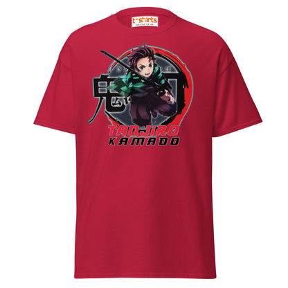 Tanjiro Kamado T-Shirt – Anime Warrior Battle Tee - Cardinal - T-Shirts Online