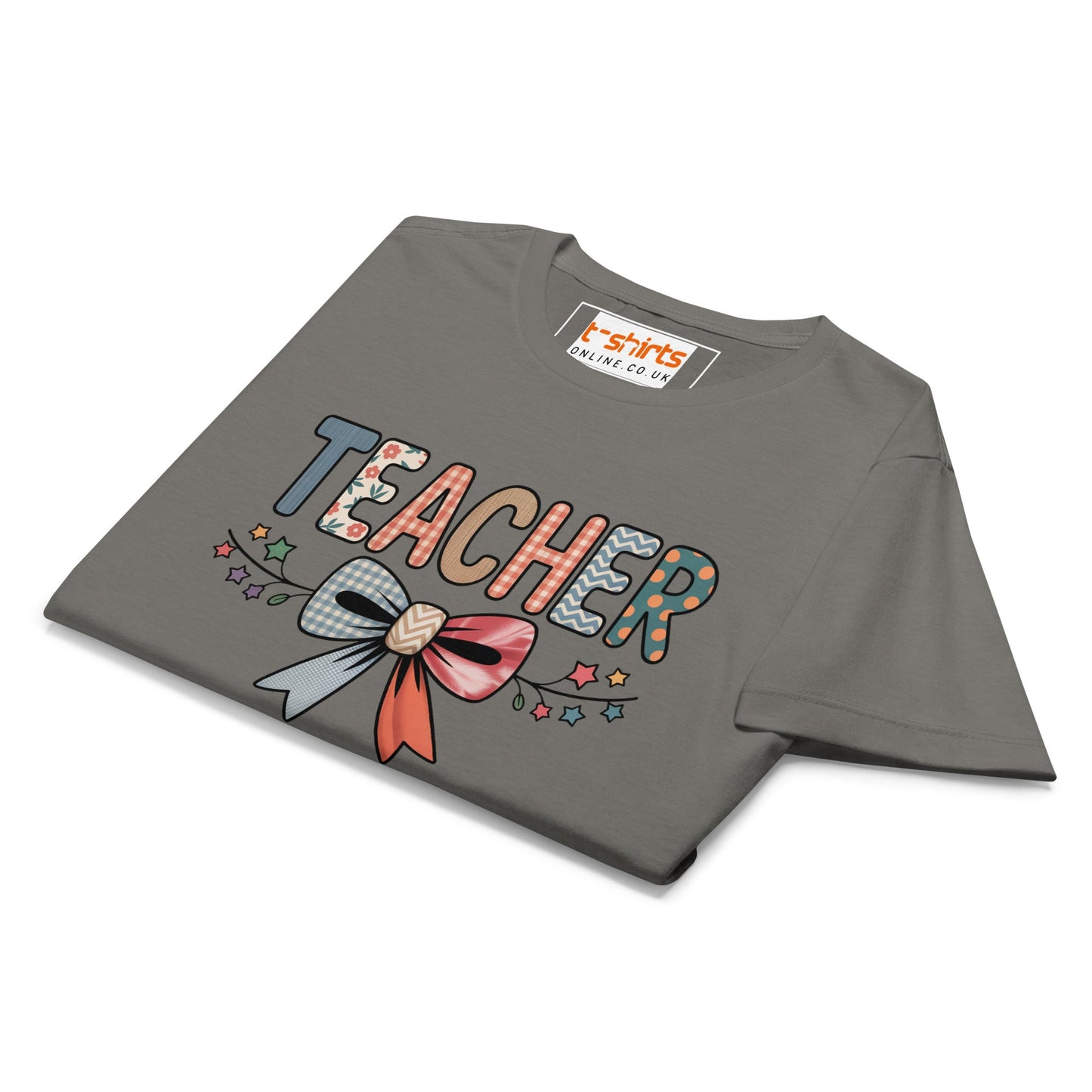 Teacher Bow T-Shirt | Softstyle Womens Tee - Black - T-Shirts Online