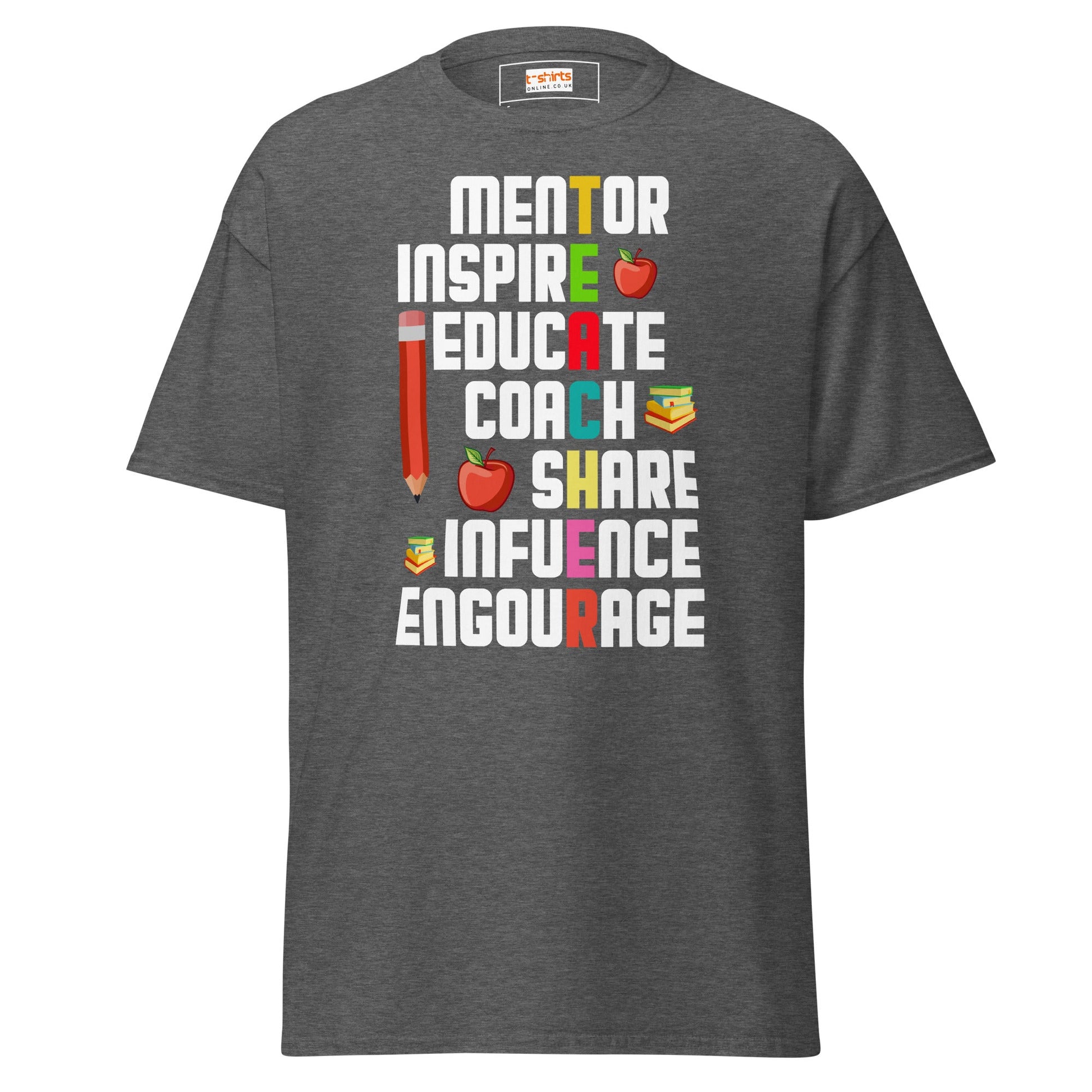 Teachers Day | Teacher T-Shirt - Dark Heather - T-Shirts Online