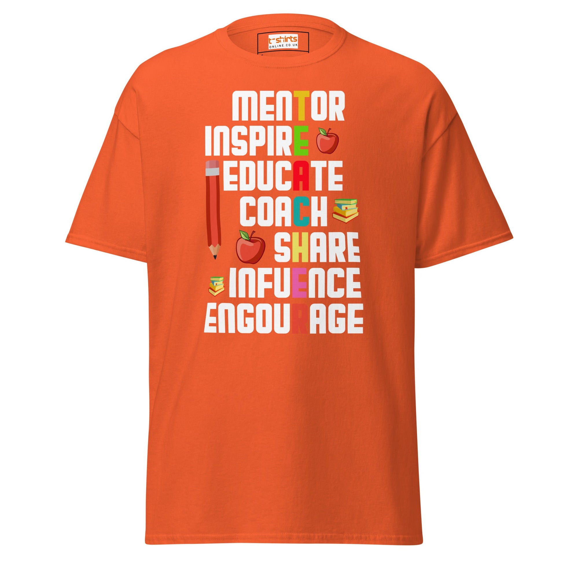 Teachers Day | Teacher T-Shirt - Orange - T-Shirts Online