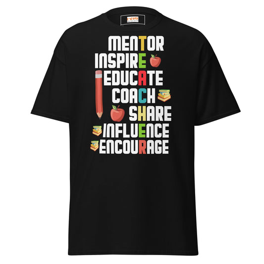 Teacher’s Day T‑Shirt – Heartfelt Teacher Appreciation Graphic Tee - Black - T-Shirts Online