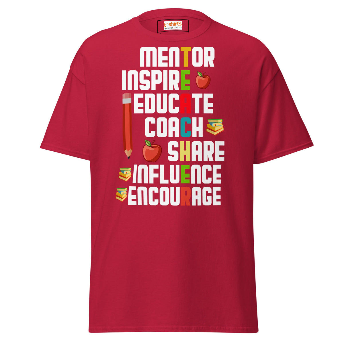 Teacher’s Day T‑Shirt – Heartfelt Teacher Appreciation Graphic Tee - Cardinal - T-Shirts Online