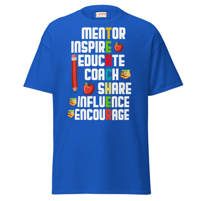 Teacher’s Day T‑Shirt – Heartfelt Teacher Appreciation Graphic Tee - Royal - T-Shirts Online