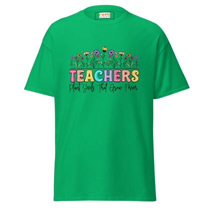 Teachers Plant Seeds | Teacher T-Shirt - Irish Green - T-Shirts Online