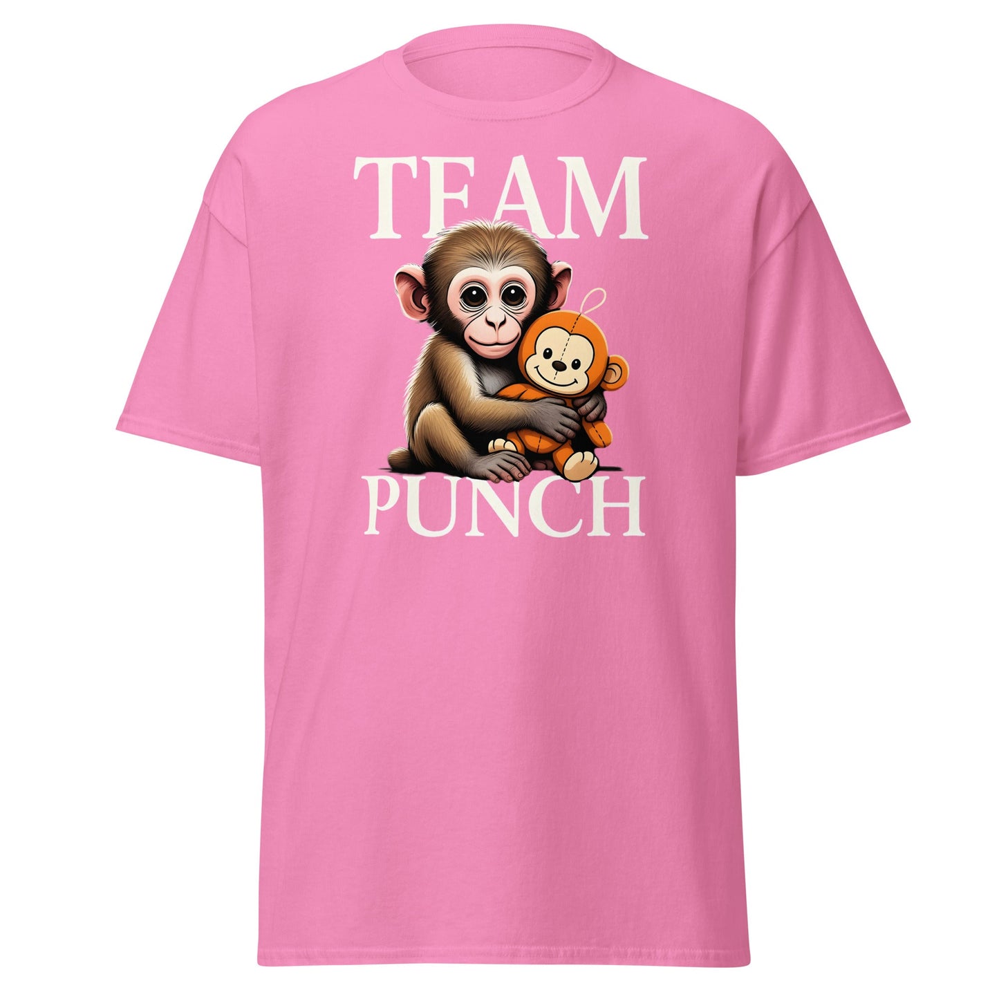 Team Punch Monkey T-Shirt – Cute Graphic Tee - Azalea - T-Shirts Online