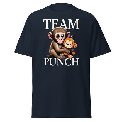 Team Punch Monkey T-Shirt – Cute Graphic Tee - Navy - T-Shirts Online