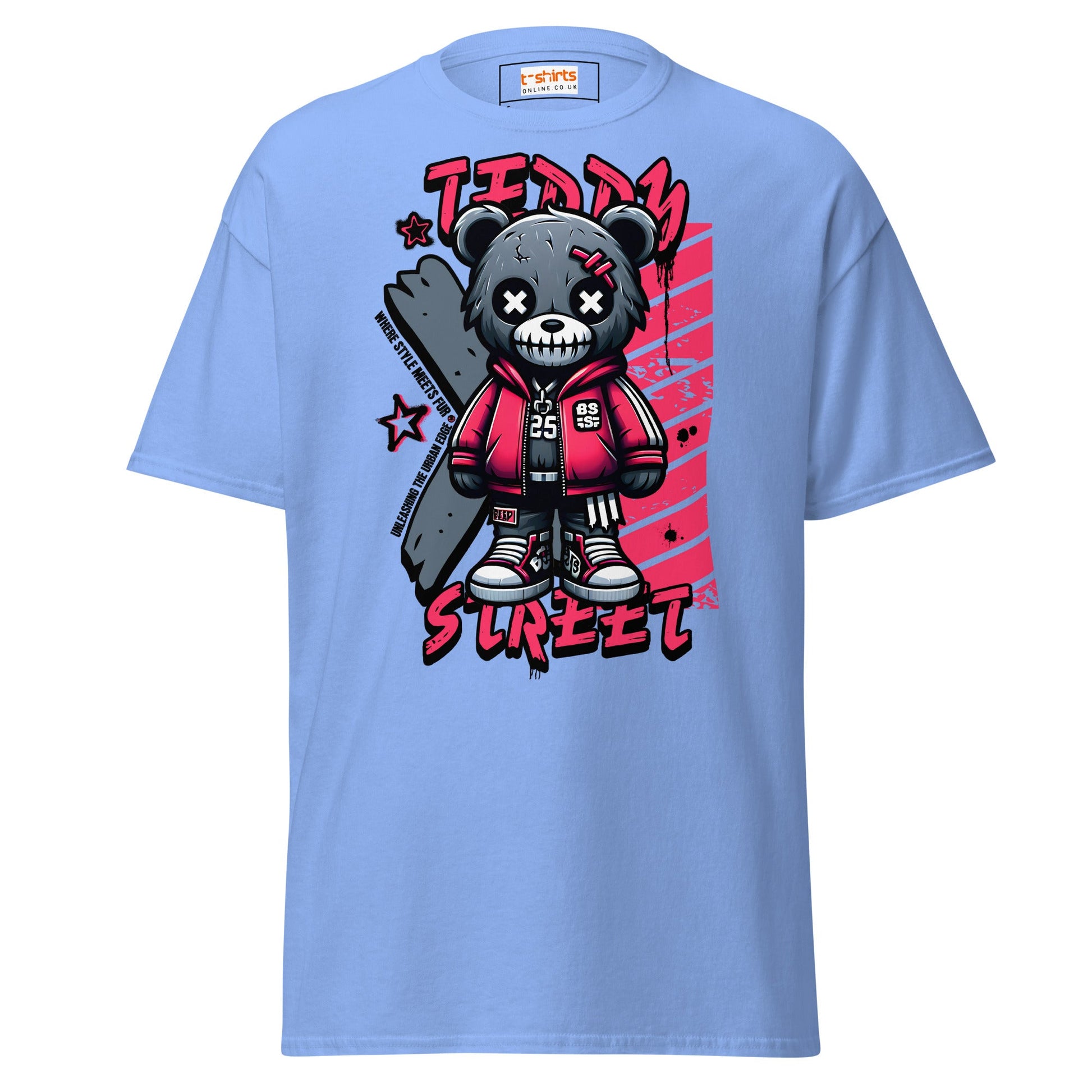 Teddy Voodoo Doll T-Shirt | Graphic Bold Tee - Carolina Blue - T-Shirts Online
