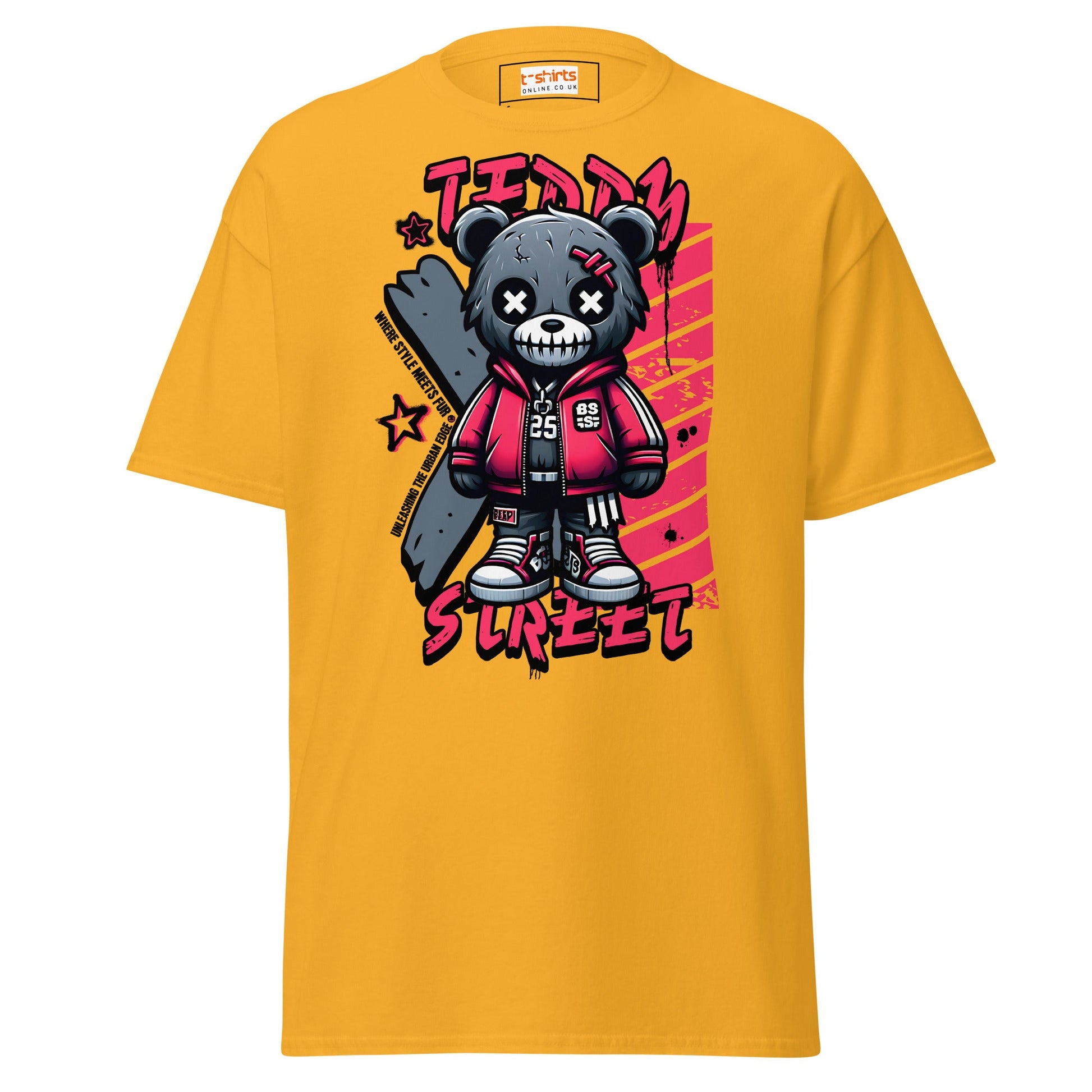 Teddy Voodoo Doll T-Shirt | Graphic Bold Tee - Gold - T-Shirts Online