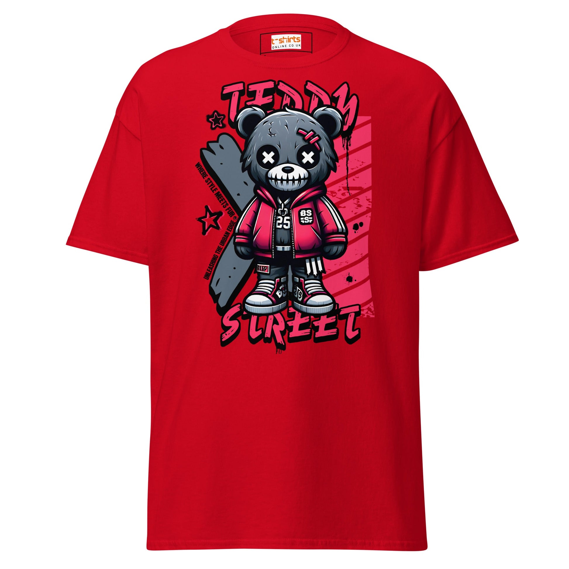 Teddy Voodoo Doll T-Shirt | Graphic Bold Tee - Red - T-Shirts Online