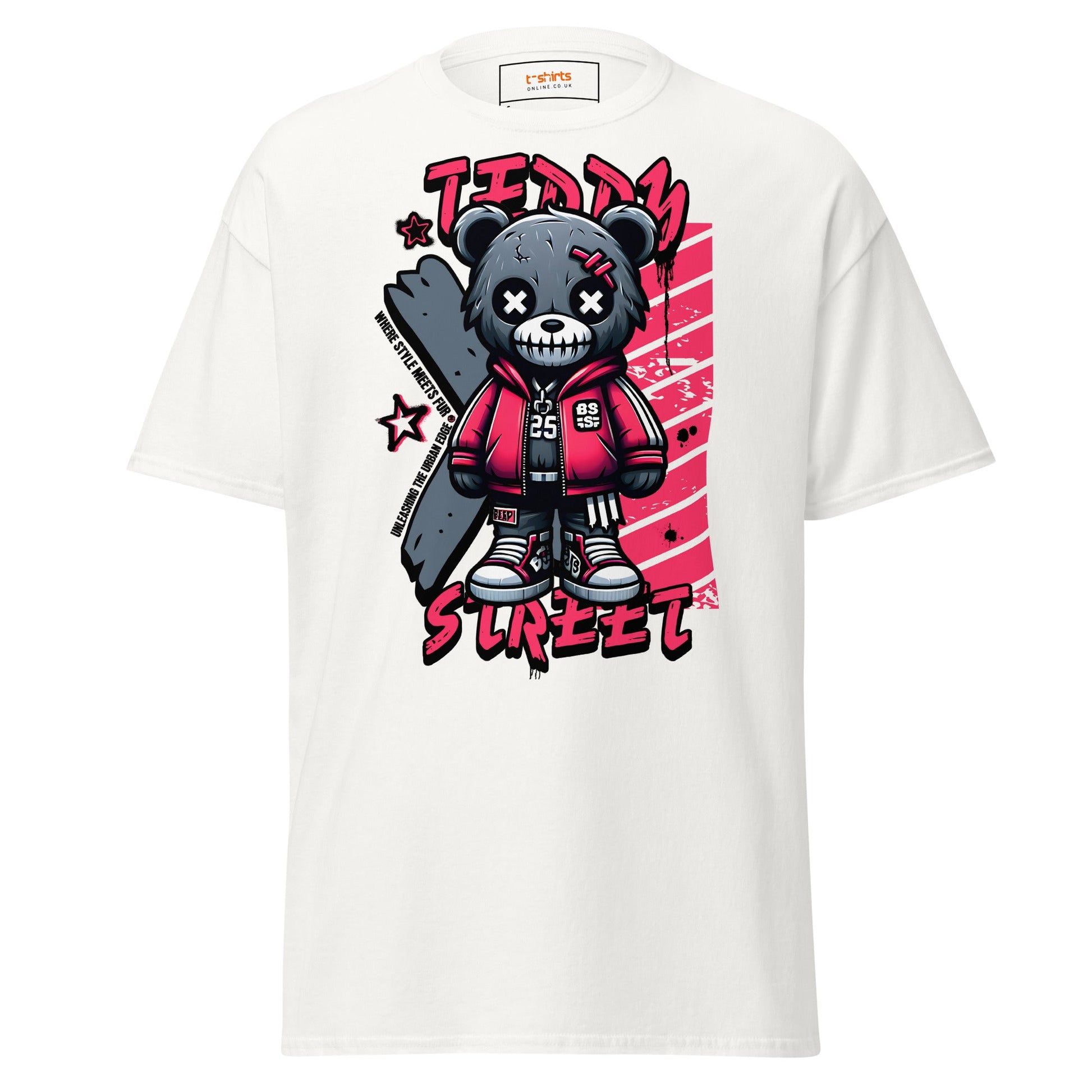 Teddy Voodoo Doll T-Shirt | Graphic Bold Tee - White - T-Shirts Online