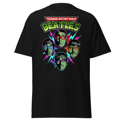Teenage Mutant Ninja Beatles T-Shirt – TMNT Parody Tee - Black - T-Shirts Online