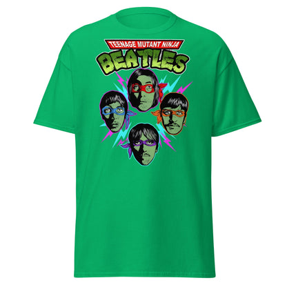 Teenage Mutant Ninja Beatles T-Shirt – TMNT Parody Tee - Irish Green - T-Shirts Online