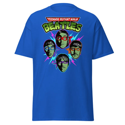 Teenage Mutant Ninja Beatles T-Shirt – TMNT Parody Tee - Royal - T-Shirts Online