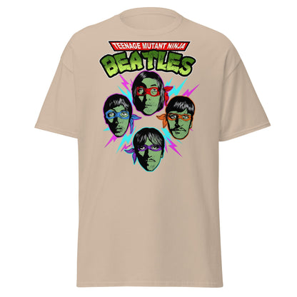 Teenage Mutant Ninja Beatles T-Shirt – TMNT Parody Tee - Sand - T-Shirts Online