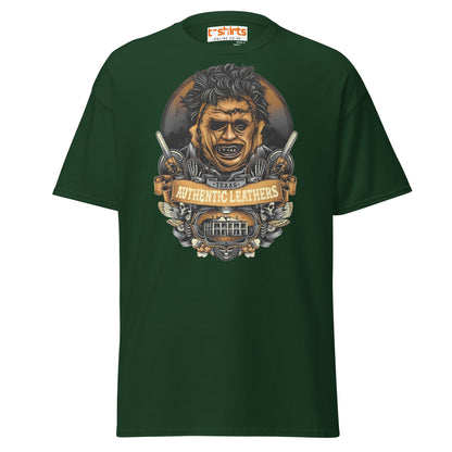 Texas Horror T-Shirt | Authentic Leathers Design - Forest Green - T-Shirts Online