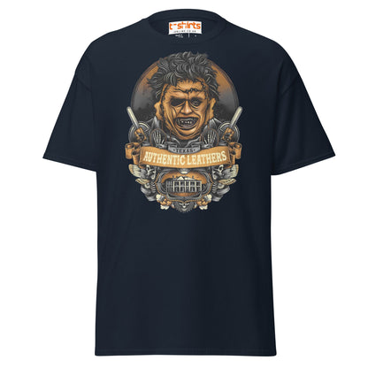 Texas Horror T-Shirt | Authentic Leathers Design - Navy - T-Shirts Online