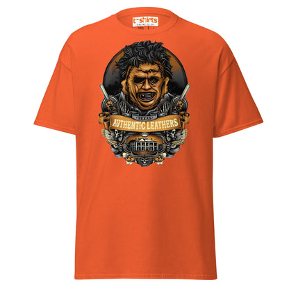 Texas Horror T-Shirt | Authentic Leathers Design - Orange - T-Shirts Online