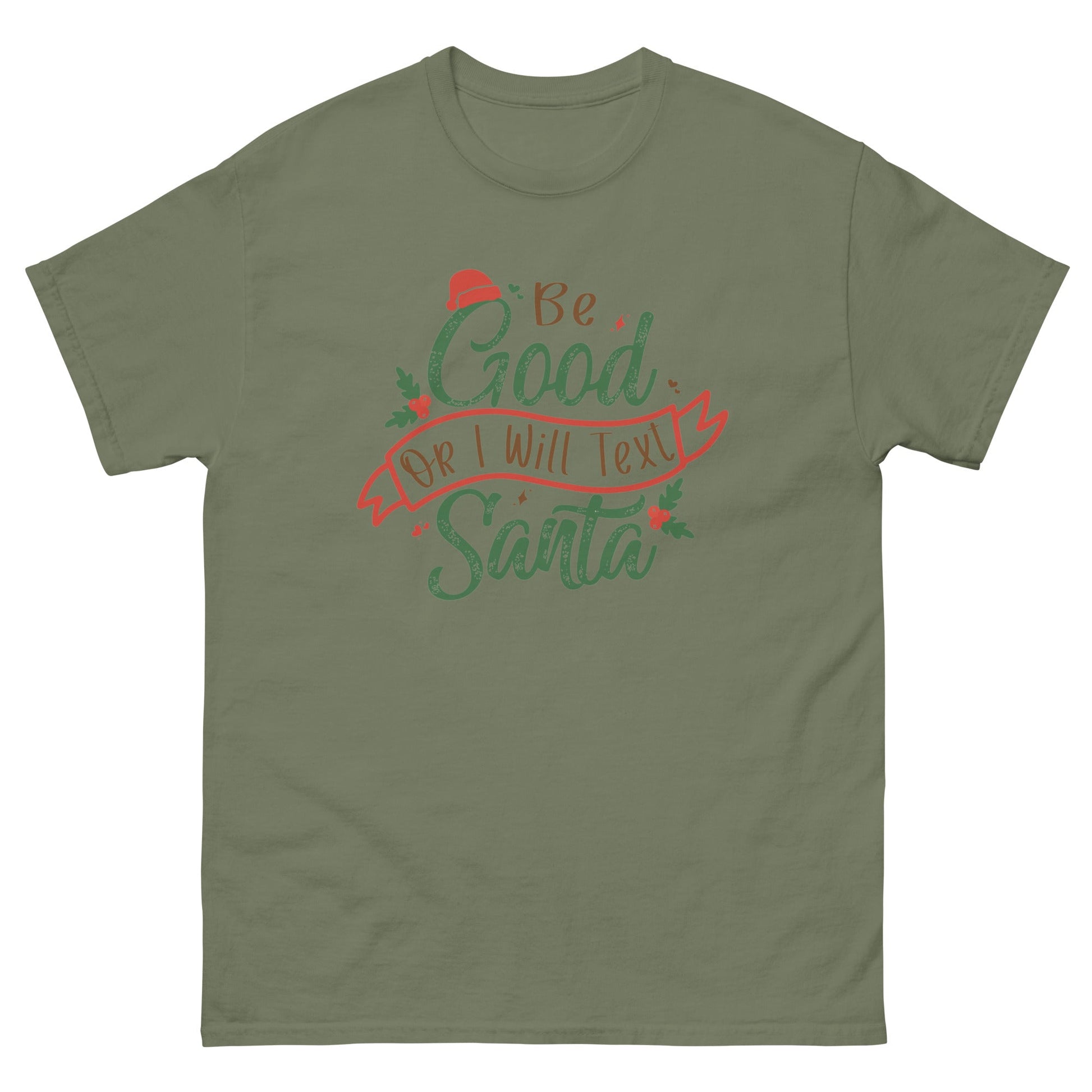 Text Santa | Christmas T-Shirt - T-Shirts Online