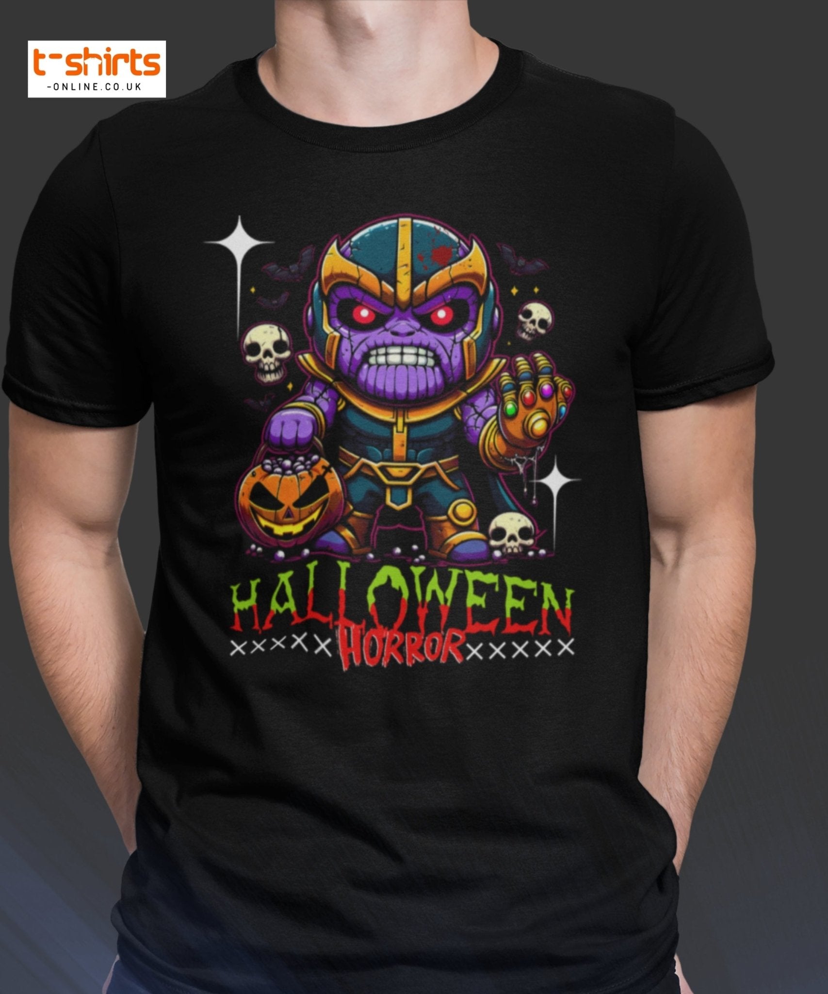 Thanos Parody Halloween T-Shirt | Funny Villain Tee - S - T-Shirts Online