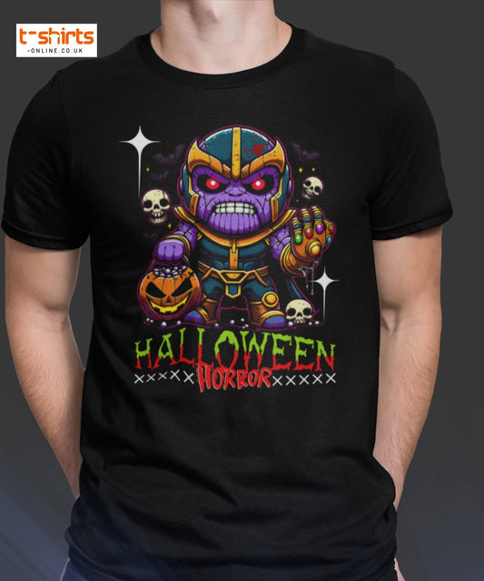 Thanos Parody Halloween T-Shirt | Funny Villain Tee - S - T-Shirts Online