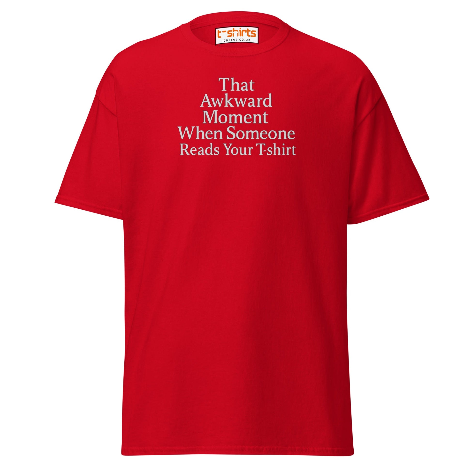 That Awkward Moment Funny T-Shirt - Red - T-Shirts Online