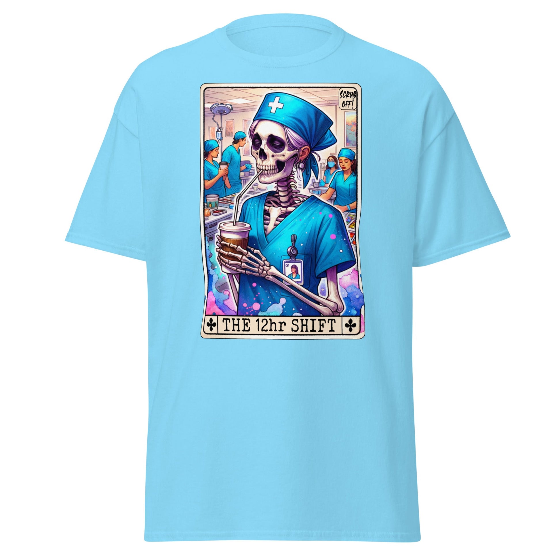 'The 12 Hour Shift' Tarot | Tarot Card T-Shirt - Sky - T-Shirts Online