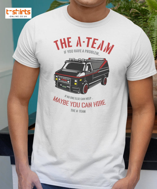 The A - Team Van T-Shirt | Retro Action Classic Tee - Black - T-Shirts Online