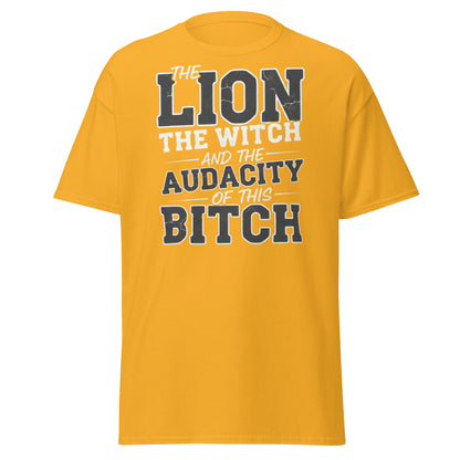 The Audacity T-Shirt – Funny Bold Statement Tee - Gold - T-Shirts Online