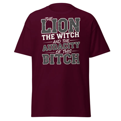 The Audacity T-Shirt – Funny Bold Statement Tee - Maroon - T-Shirts Online