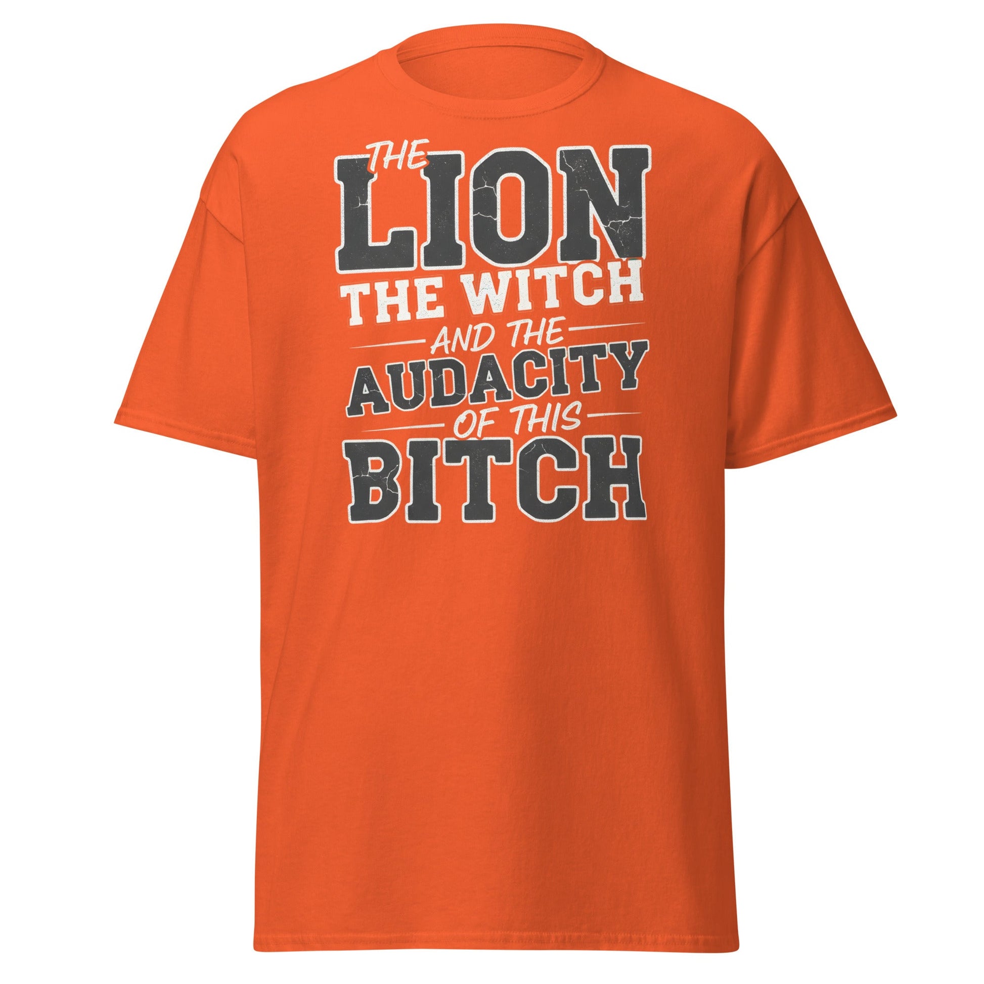The Audacity T-Shirt – Funny Bold Statement Tee - Orange - T-Shirts Online