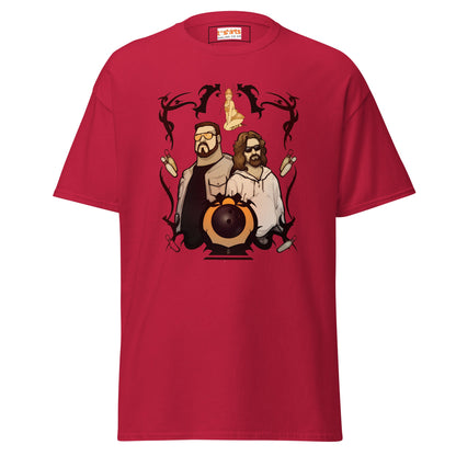 The Big Lewbowski | Movie Bowling T-Shirt - Cardinal - T-Shirts Online
