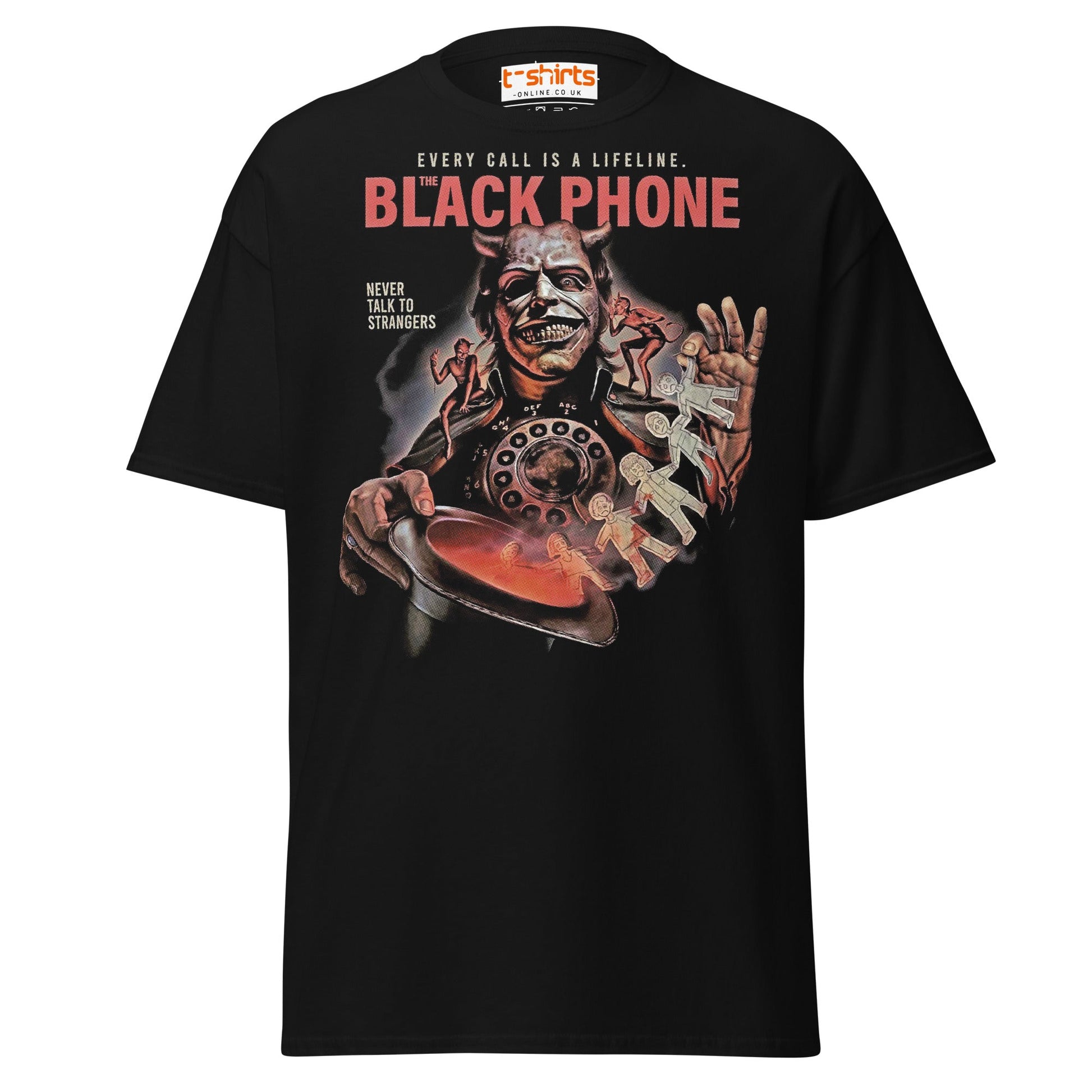The Black Phone T-Shirt | Horror Movie Parody Tee - Black - T-Shirts Online