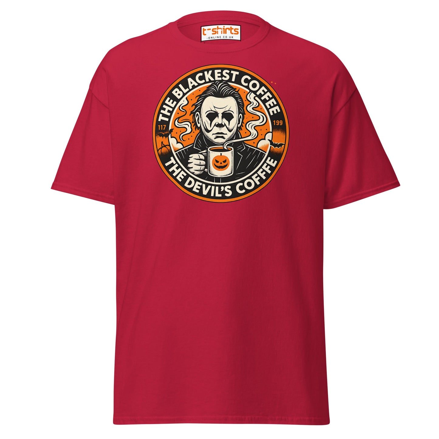 The Blackest Coffee Horror T-Shirt – Creepy Fanart Tee - Cardinal - T-Shirts Online