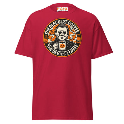 The Blackest Coffee Horror T-Shirt – Creepy Fanart Tee - Cardinal - T-Shirts Online