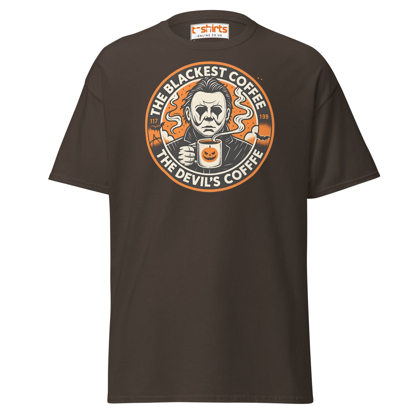 The Blackest Coffee Horror T-Shirt – Creepy Fanart Tee - Dark Chocolate - T-Shirts Online