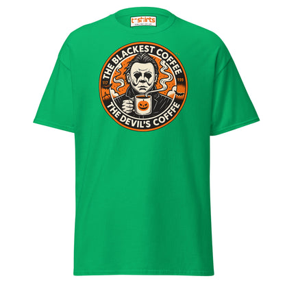 The Blackest Coffee Horror T-Shirt – Creepy Fanart Tee - Irish Green - T-Shirts Online