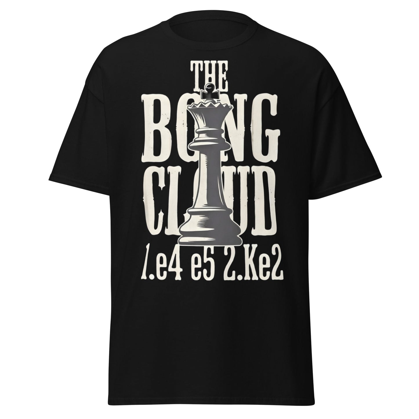 The Bongcloud Attack Chess T-Shirt - Funny Meme Chess Tee - Black - T-Shirts Online