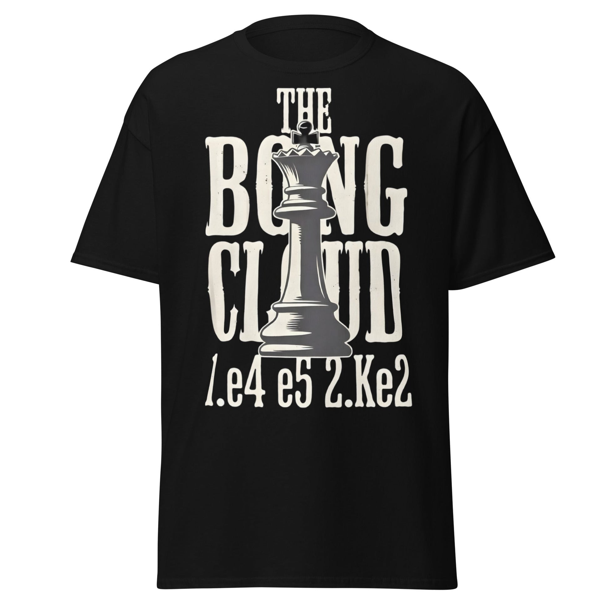 The Bongcloud Attack Chess T-Shirt - Funny Meme Chess Tee - Black - T-Shirts Online