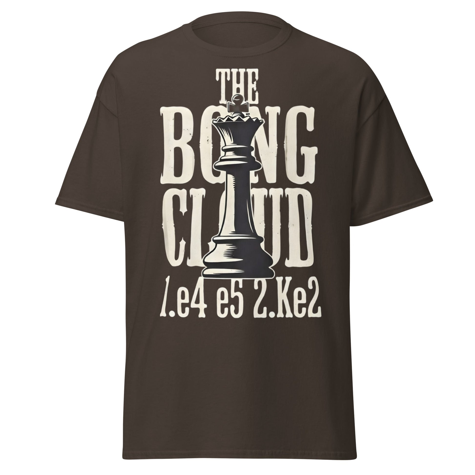 The Bongcloud Attack Chess T-Shirt - Funny Meme Chess Tee - Dark Chocolate - T-Shirts Online
