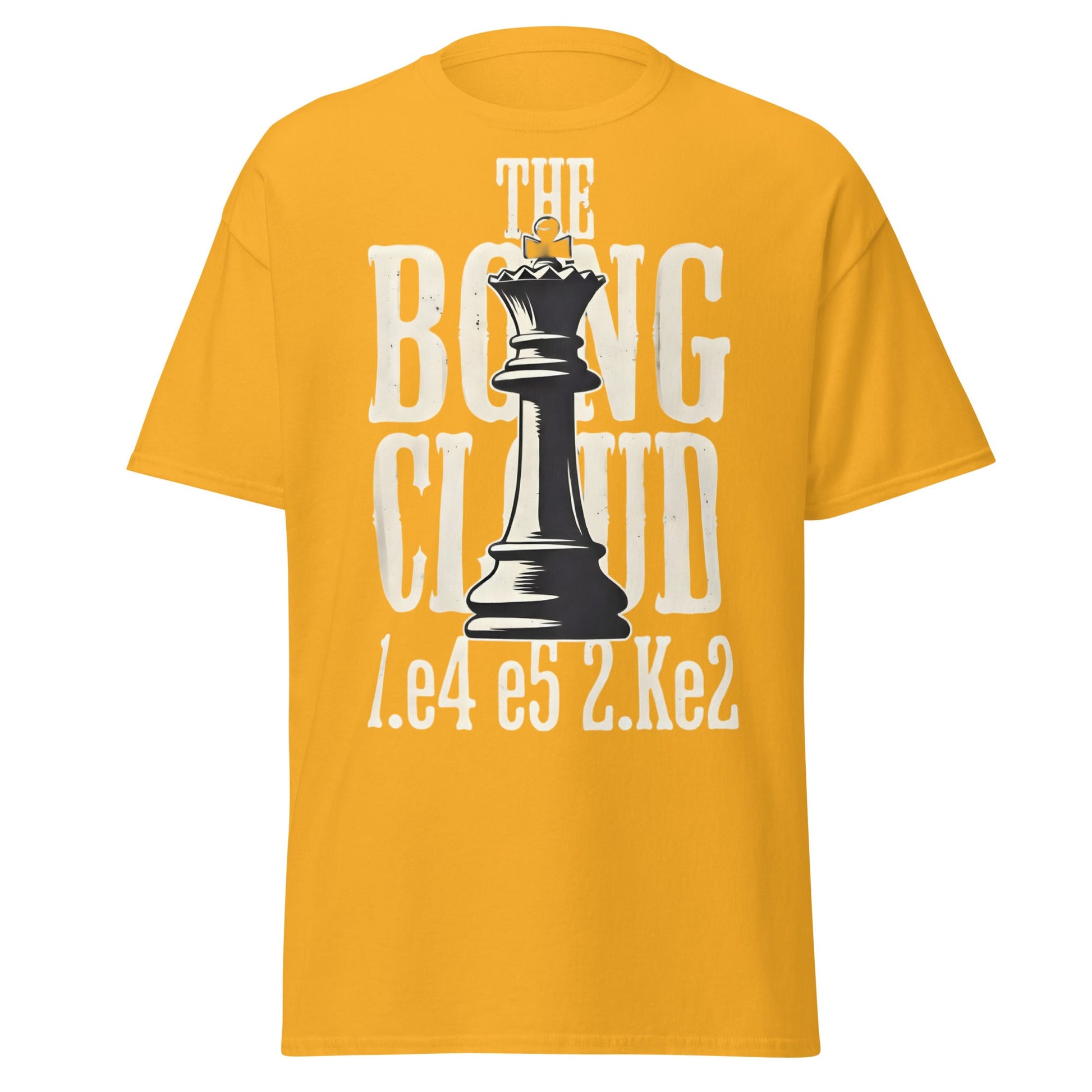 The Bongcloud Attack Chess T-Shirt - Funny Meme Chess Tee - Gold - T-Shirts Online