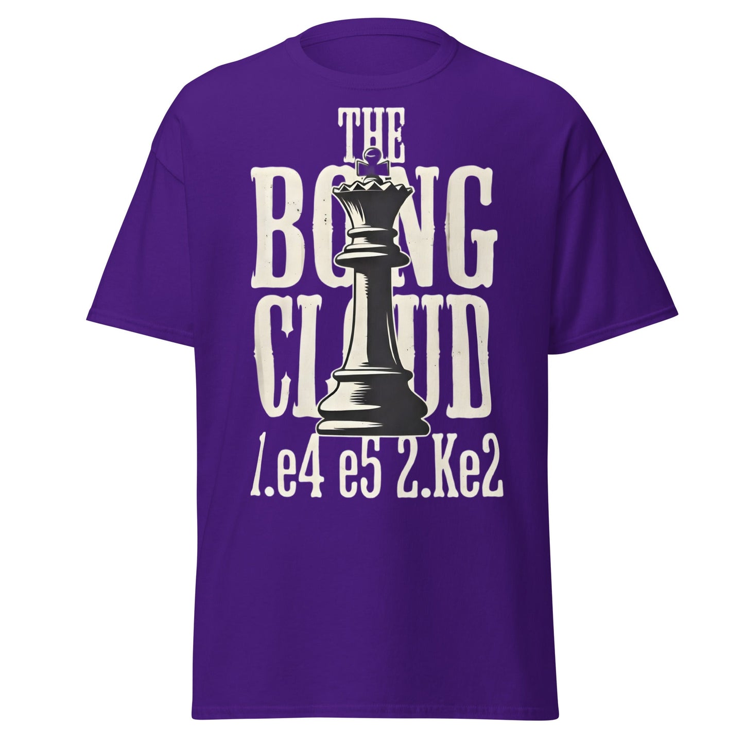 The Bongcloud Attack Chess T-Shirt - Funny Meme Chess Tee - Purple - T-Shirts Online